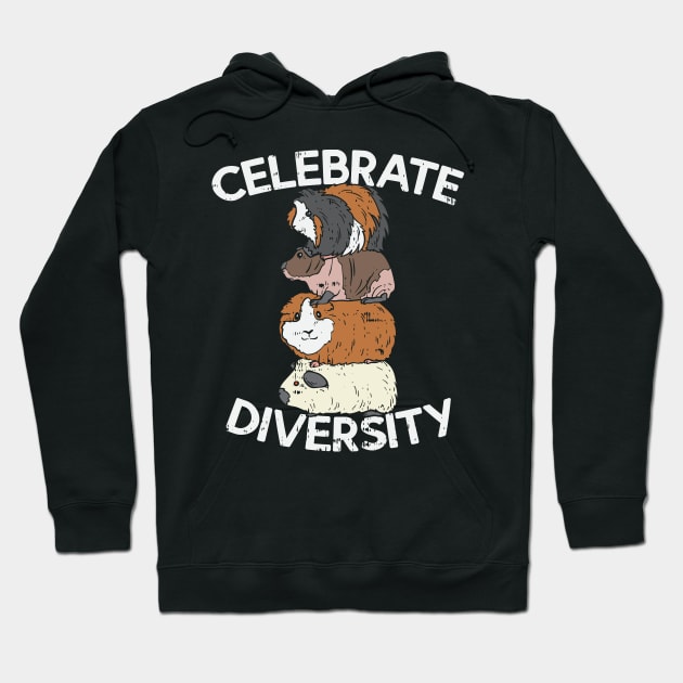 Guinea Pig Breeds: Celebrate Diversity Hoodie by maxdax